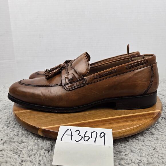Johnston and Murphy Mens 11W Wide Signature Series Brown Casual Tasseled Loafer main image 5